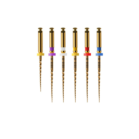 DENCO Super Files III 21mm, zlate, kompatibilné s Protaper Gold